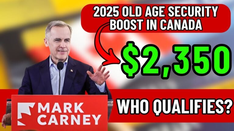 2025 Old Age Security Boost in Canada: Who Qualifies for $2,350?